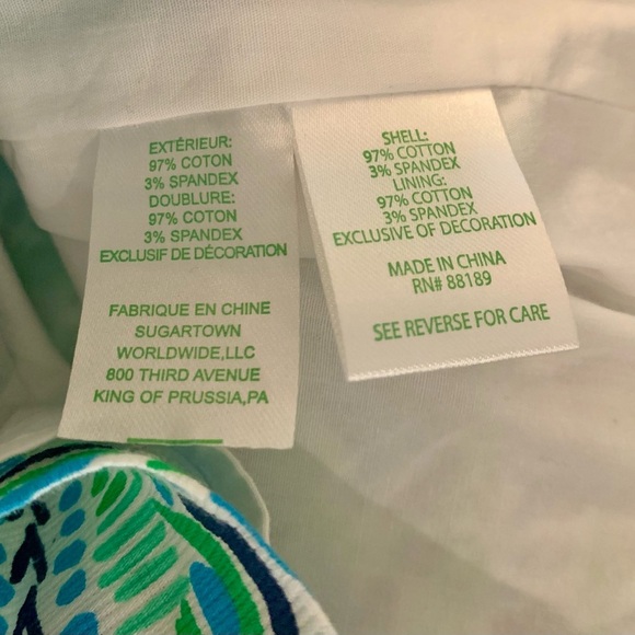 LN Lilly Pulitzer Mila Turquoise Oasis Outta Zebra Print Shift Dress - SZ 2 - Picture 9 of 12